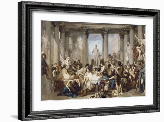 Les Romains de la Décadence-Thomas Couture-Framed Giclee Print