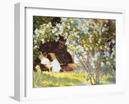 Les Roses-Peder Severin Kröyer-Framed Art Print