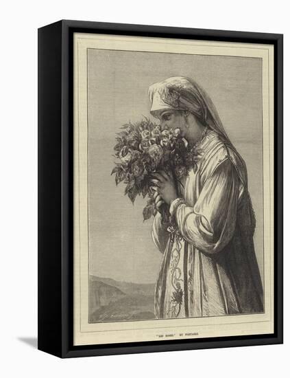 Les Roses-Jean Francois Portaels-Framed Premier Image Canvas