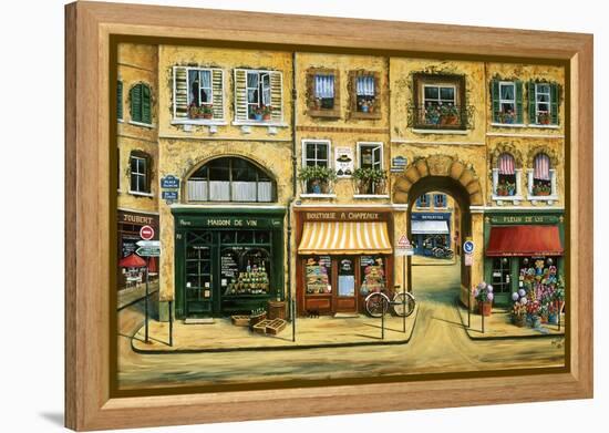 Les Rues De Paris-Marilyn Dunlap-Framed Stretched Canvas