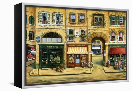 Les Rues De Paris-Marilyn Dunlap-Framed Stretched Canvas