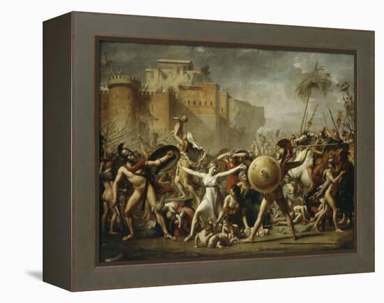 Les Sabines, 1799 (Sabine Women)-Jacques-Louis David-Framed Premier Image Canvas