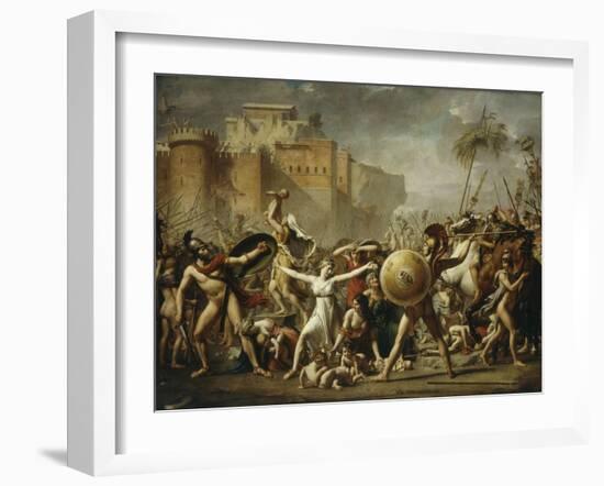 Les Sabines, 1799 (Sabine Women)-Jacques-Louis David-Framed Giclee Print