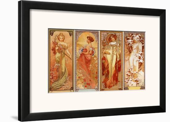 Les Saisons, 1900-Alphonse Mucha-Framed Art Print