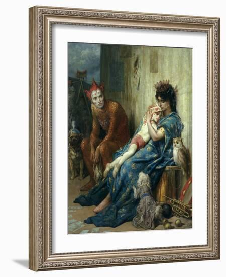 Les Saltimbanques, 1874-Gustave Dor?-Framed Giclee Print