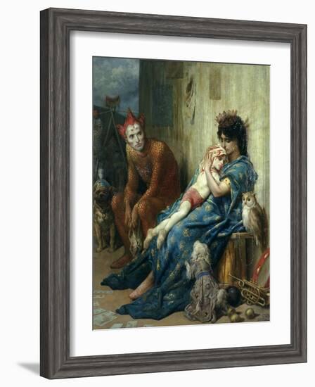 Les Saltimbanques, 1874-Gustave Dor?-Framed Giclee Print