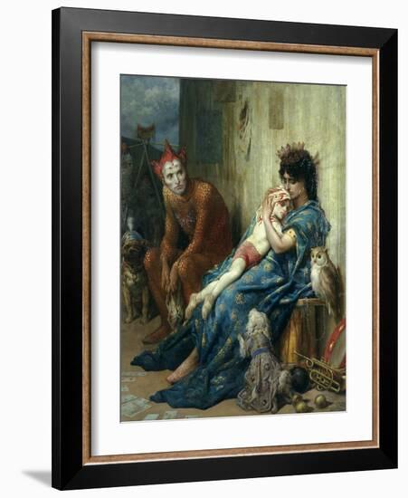 Les Saltimbanques, 1874-Gustave Dor?-Framed Giclee Print