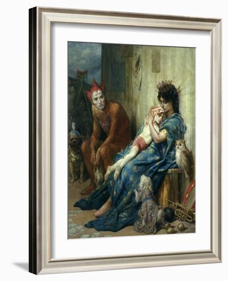 Les Saltimbanques, 1874-Gustave Dor?-Framed Giclee Print