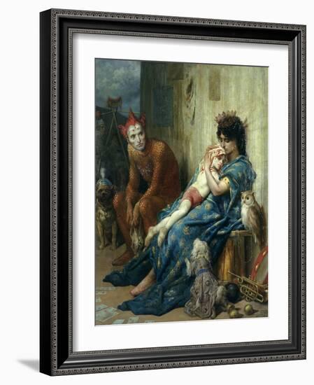 Les Saltimbanques, 1874-Gustave Dor?-Framed Giclee Print