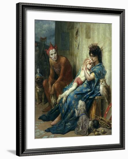 Les Saltimbanques, 1874-Gustave Dor?-Framed Giclee Print