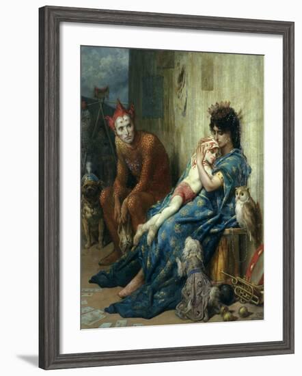 Les Saltimbanques, 1874-Gustave Dor?-Framed Giclee Print