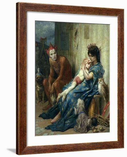 Les Saltimbanques, 1874-Gustave Dor?-Framed Giclee Print