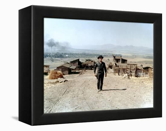 Les sept Mercenaires The MAGNIFICENT SEVEN by John Sturges with Yul Brynner, 1960 (photo)-null-Framed Stretched Canvas