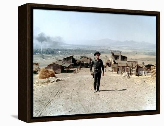 Les sept Mercenaires The MAGNIFICENT SEVEN by John Sturges with Yul Brynner, 1960 (photo)-null-Framed Stretched Canvas