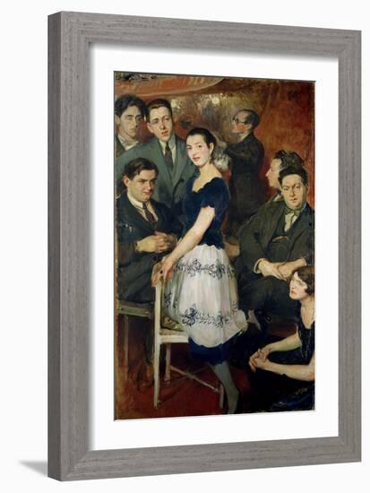 Les Six, C. 1921-Jacques-emile Blanche-Framed Giclee Print