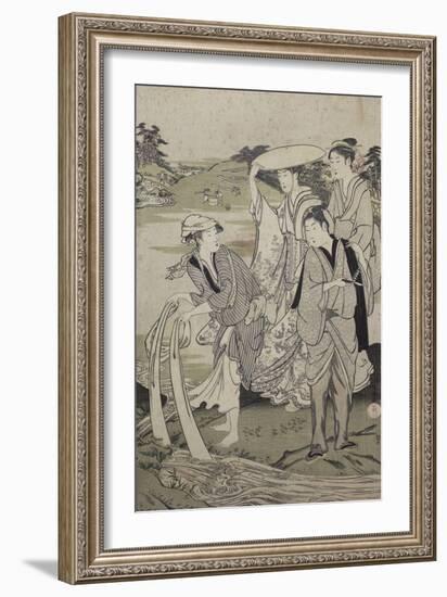 Les six rivières de Cristal-Kubo Shunman-Framed Giclee Print