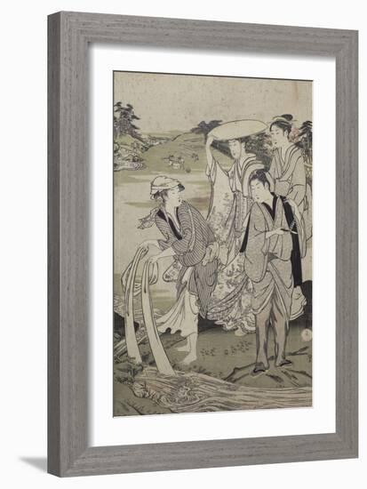 Les six rivières de Cristal-Kubo Shunman-Framed Giclee Print