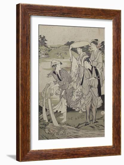 Les six rivières de Cristal-Kubo Shunman-Framed Giclee Print