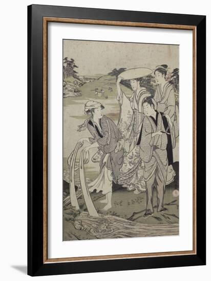 Les six rivières de Cristal-Kubo Shunman-Framed Giclee Print