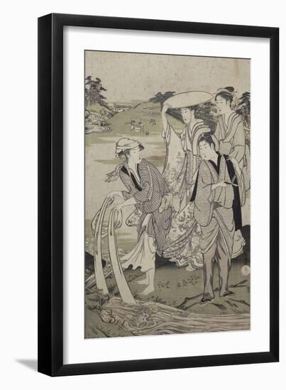 Les six rivières de Cristal-Kubo Shunman-Framed Giclee Print