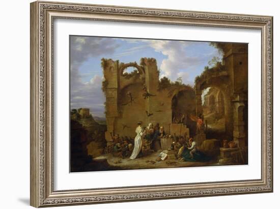 Les Tentations De Saint Antoine  L'ermite Saint Antoine Le Grand (251-356) (Ou Saint Antoine L'erm-David the Younger Teniers-Framed Giclee Print