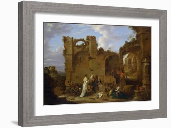 Les Tentations De Saint Antoine  L'ermite Saint Antoine Le Grand (251-356) (Ou Saint Antoine L'erm-David the Younger Teniers-Framed Giclee Print