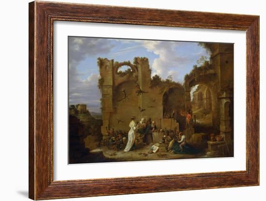 Les Tentations De Saint Antoine  L'ermite Saint Antoine Le Grand (251-356) (Ou Saint Antoine L'erm-David the Younger Teniers-Framed Giclee Print