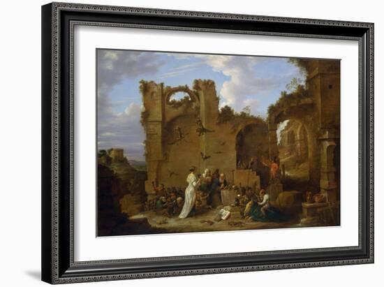 Les Tentations De Saint Antoine  L'ermite Saint Antoine Le Grand (251-356) (Ou Saint Antoine L'erm-David the Younger Teniers-Framed Giclee Print