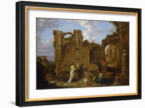 Les Tentations De Saint Antoine  L'ermite Saint Antoine Le Grand (251-356) (Ou Saint Antoine L'erm-David the Younger Teniers-Framed Giclee Print