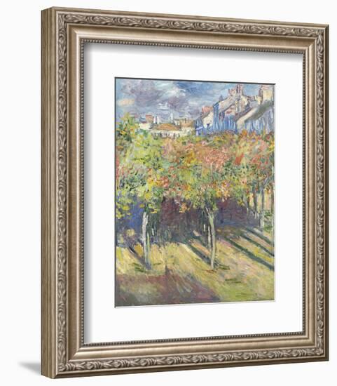 Les Tilleuls a? Poissy, 1882-Claude Monet-Framed Art Print