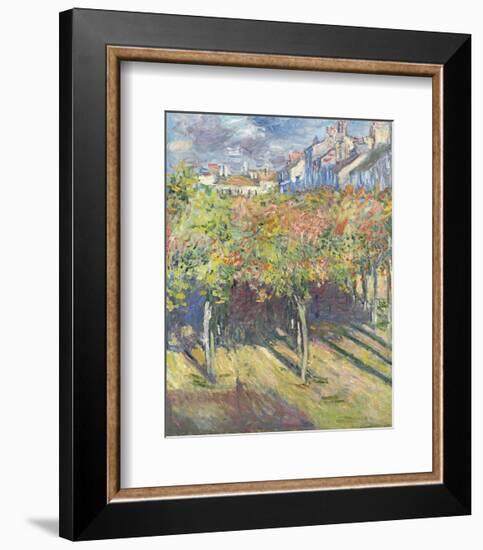 Les Tilleuls a? Poissy, 1882-Claude Monet-Framed Art Print