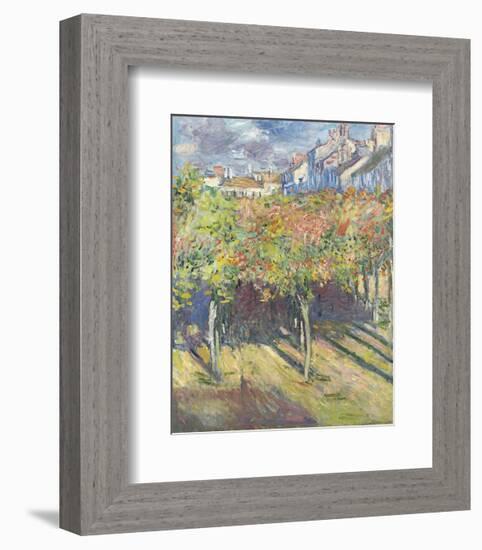 Les Tilleuls a? Poissy, 1882-Claude Monet-Framed Art Print