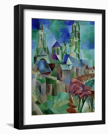 Les Tours de Laon (The Towers of Laon), 1912-Robert Delaunay-Framed Giclee Print