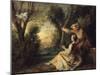 Les Tourterelles-Nicolas Lancret-Mounted Giclee Print