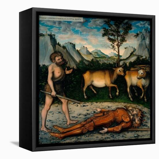 Les Travaux D'hercule : Hercule Et Le Troupeau De Geryon -Hercules and the Cattle of Geryones (From-Lucas the Elder Cranach-Framed Premier Image Canvas