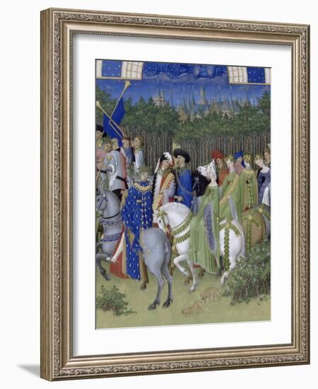 Les Très Riches Heures du duc de Berry-null-Framed Giclee Print