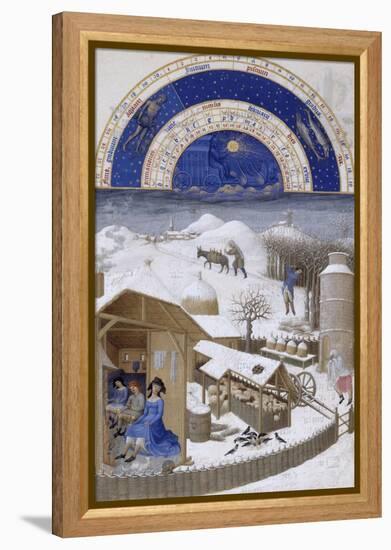 Les Très Riches Heures du duc de Berry-null-Framed Premier Image Canvas