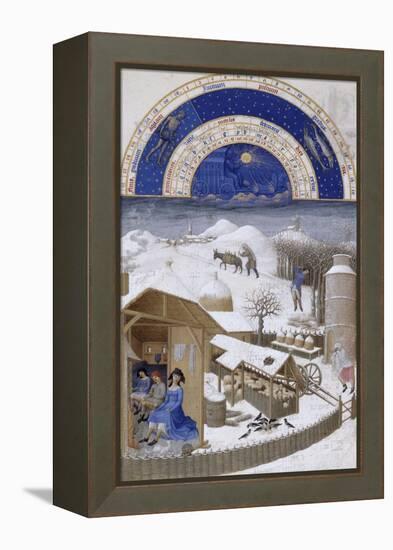 Les Très Riches Heures du duc de Berry-null-Framed Premier Image Canvas