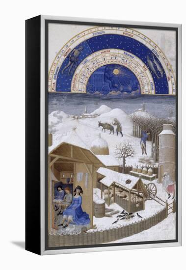 Les Très Riches Heures du duc de Berry-null-Framed Premier Image Canvas