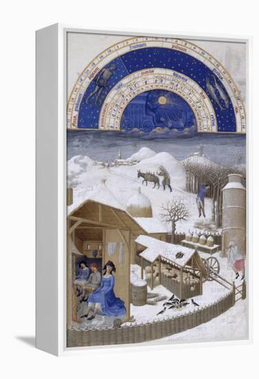 Les Très Riches Heures du duc de Berry-null-Framed Premier Image Canvas