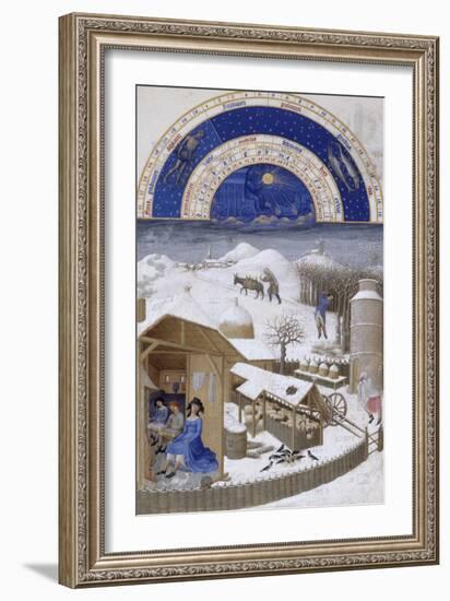 Les Très Riches Heures du duc de Berry-null-Framed Giclee Print