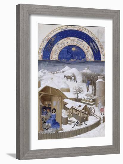 Les Très Riches Heures du duc de Berry-null-Framed Giclee Print