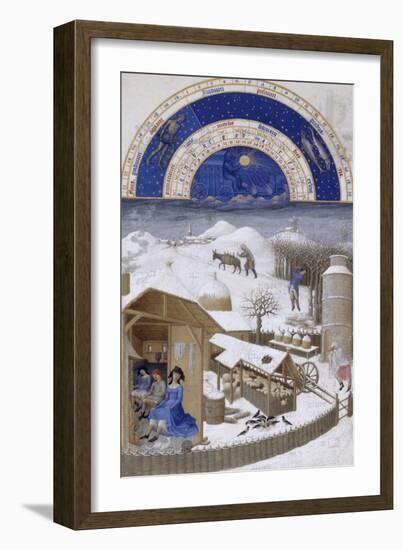 Les Très Riches Heures du duc de Berry-null-Framed Giclee Print