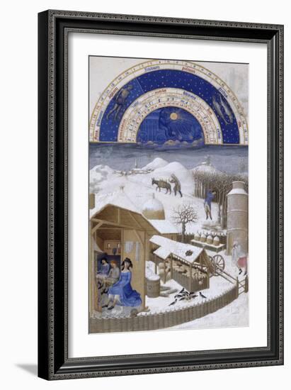 Les Très Riches Heures du duc de Berry-null-Framed Giclee Print