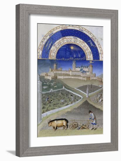 Les Très Riches Heures du duc de Berry-null-Framed Giclee Print