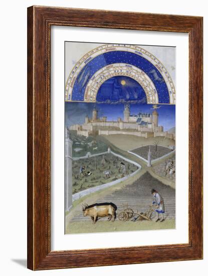 Les Très Riches Heures du duc de Berry-null-Framed Giclee Print