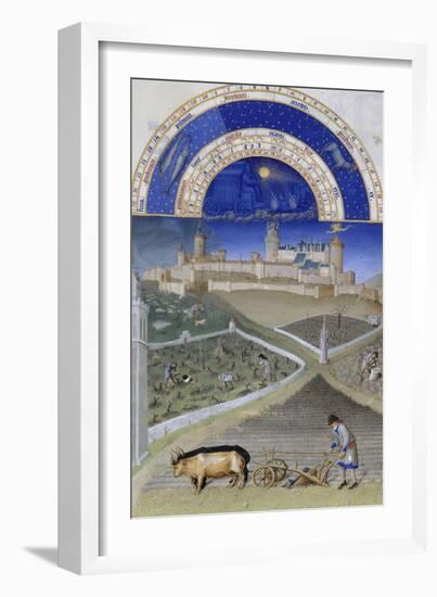 Les Très Riches Heures du duc de Berry-null-Framed Giclee Print