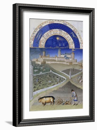 Les Très Riches Heures du duc de Berry-null-Framed Giclee Print