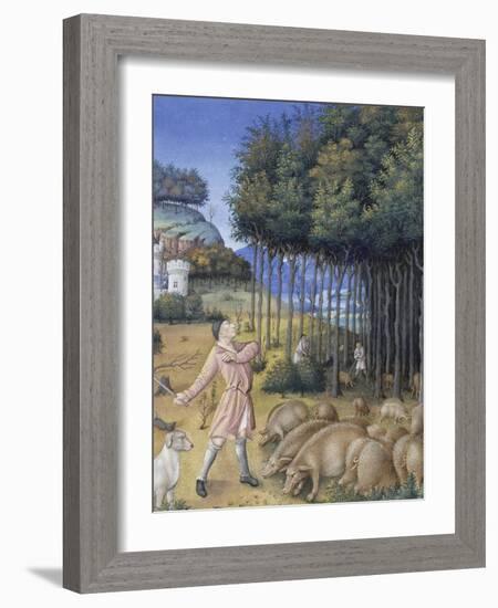 Les Très Riches Heures du duc de Berry-null-Framed Giclee Print