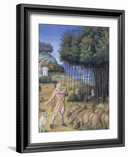 Les Très Riches Heures du duc de Berry-null-Framed Giclee Print